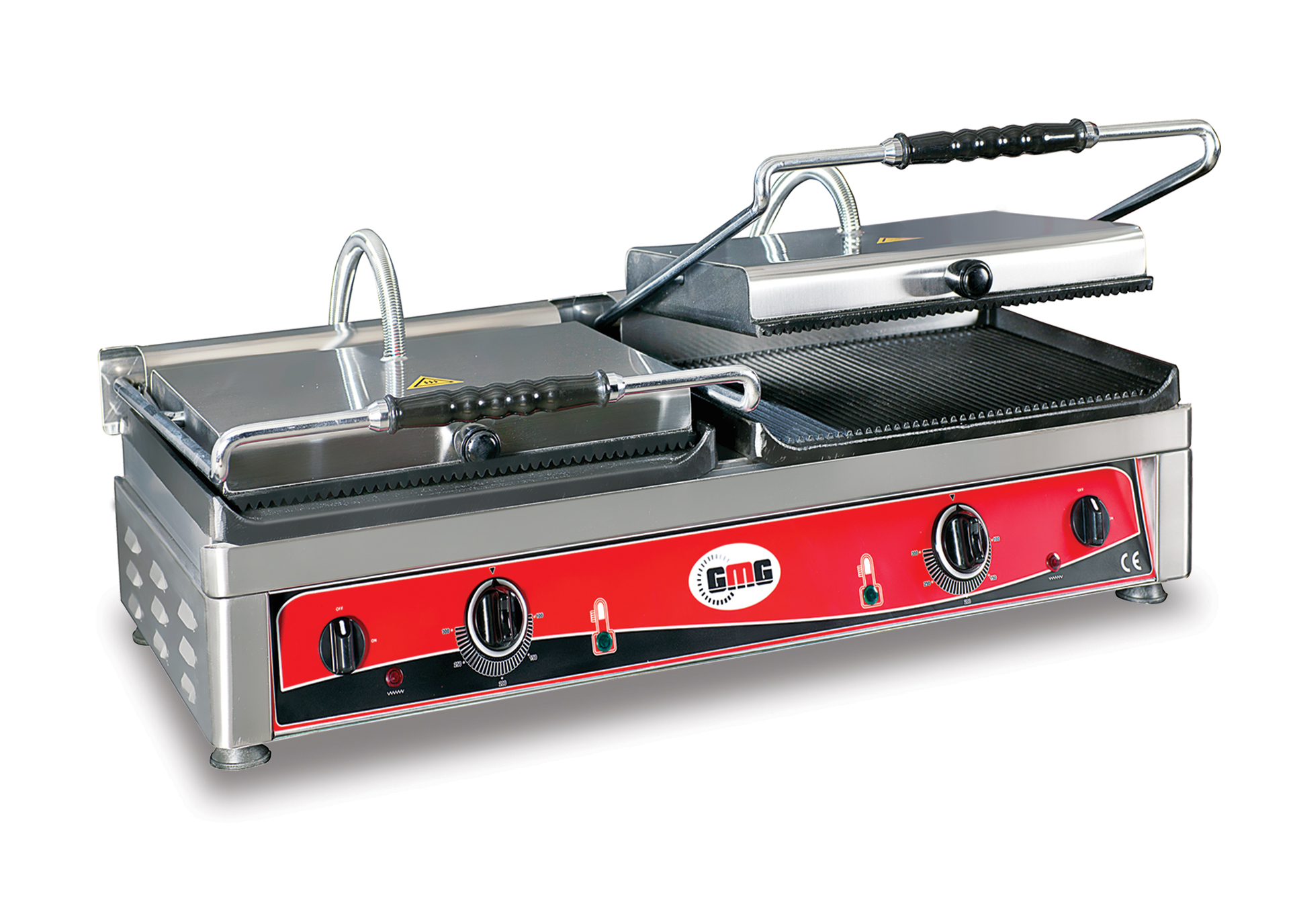 Contactgrill | 2x 36 x 27 cm | gegroefd/gegroefd Contactgrill | 2x 36 x 27 cm | gegroefd/gegroefd